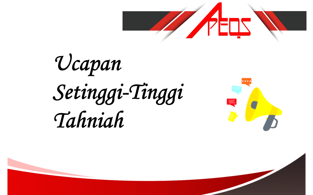 Ucapan Setinggi-Tinggi Tahniah